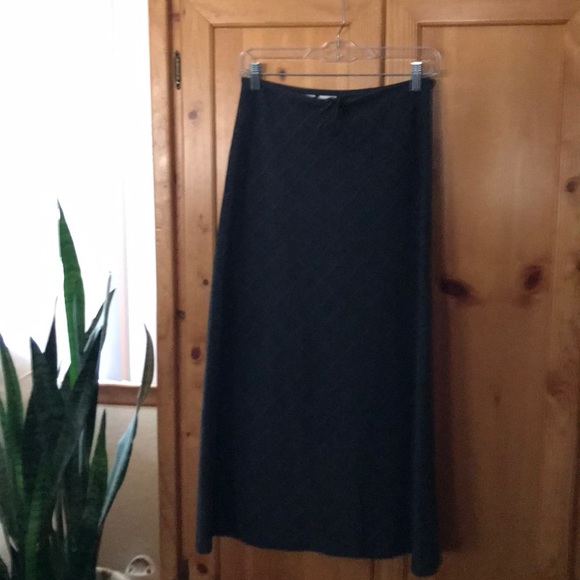Gray, Blue, Black stretch Knit Maxi Skirt - Picture 2 of 4